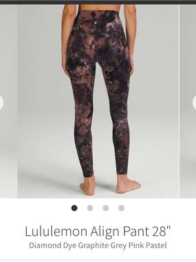 lululemon athletica Diamond Dye Align Leggings in Graphite Grey and Pink Pastel